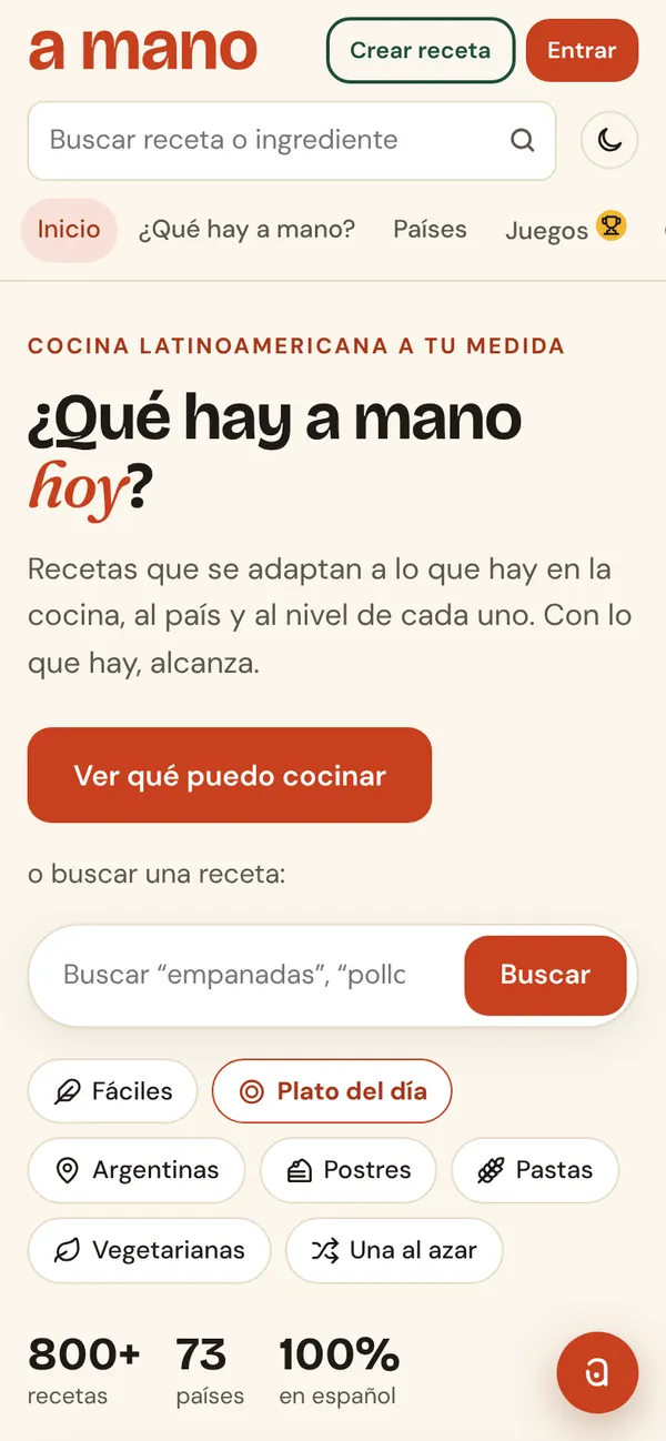 A Mano en el celular.