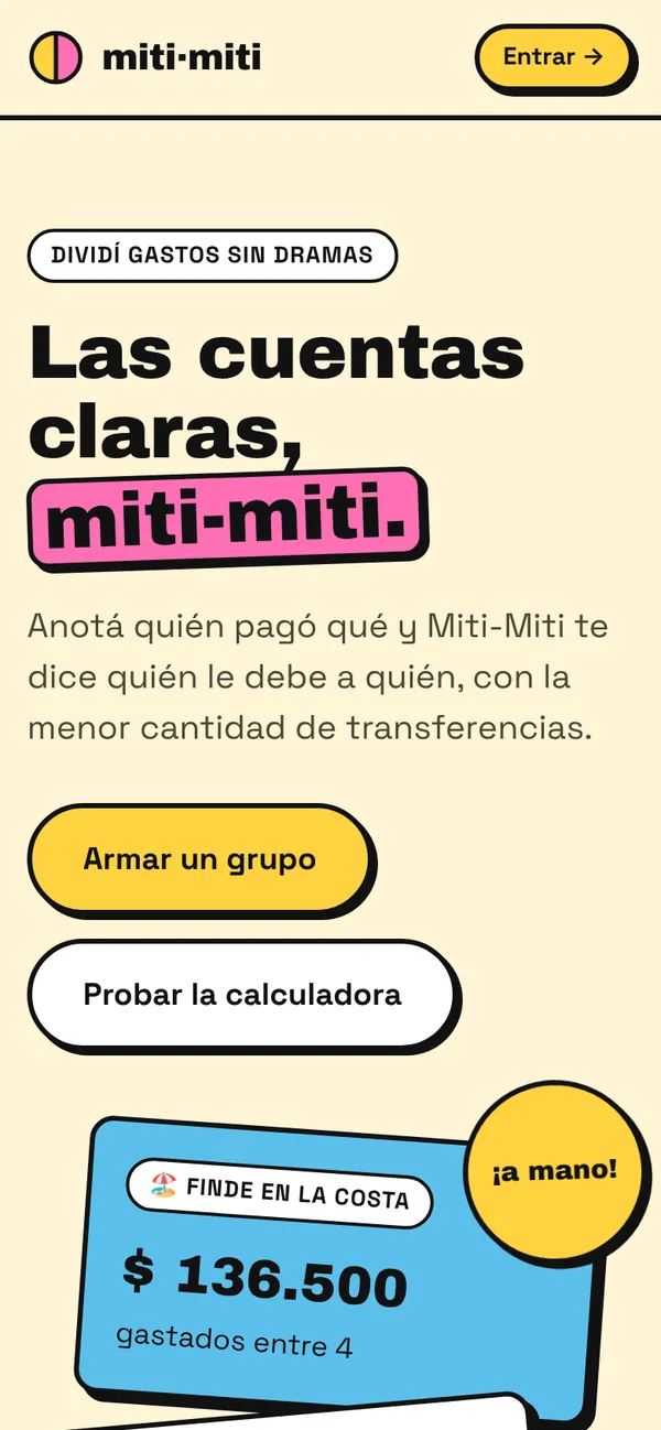 Miti-Miti en el celular.